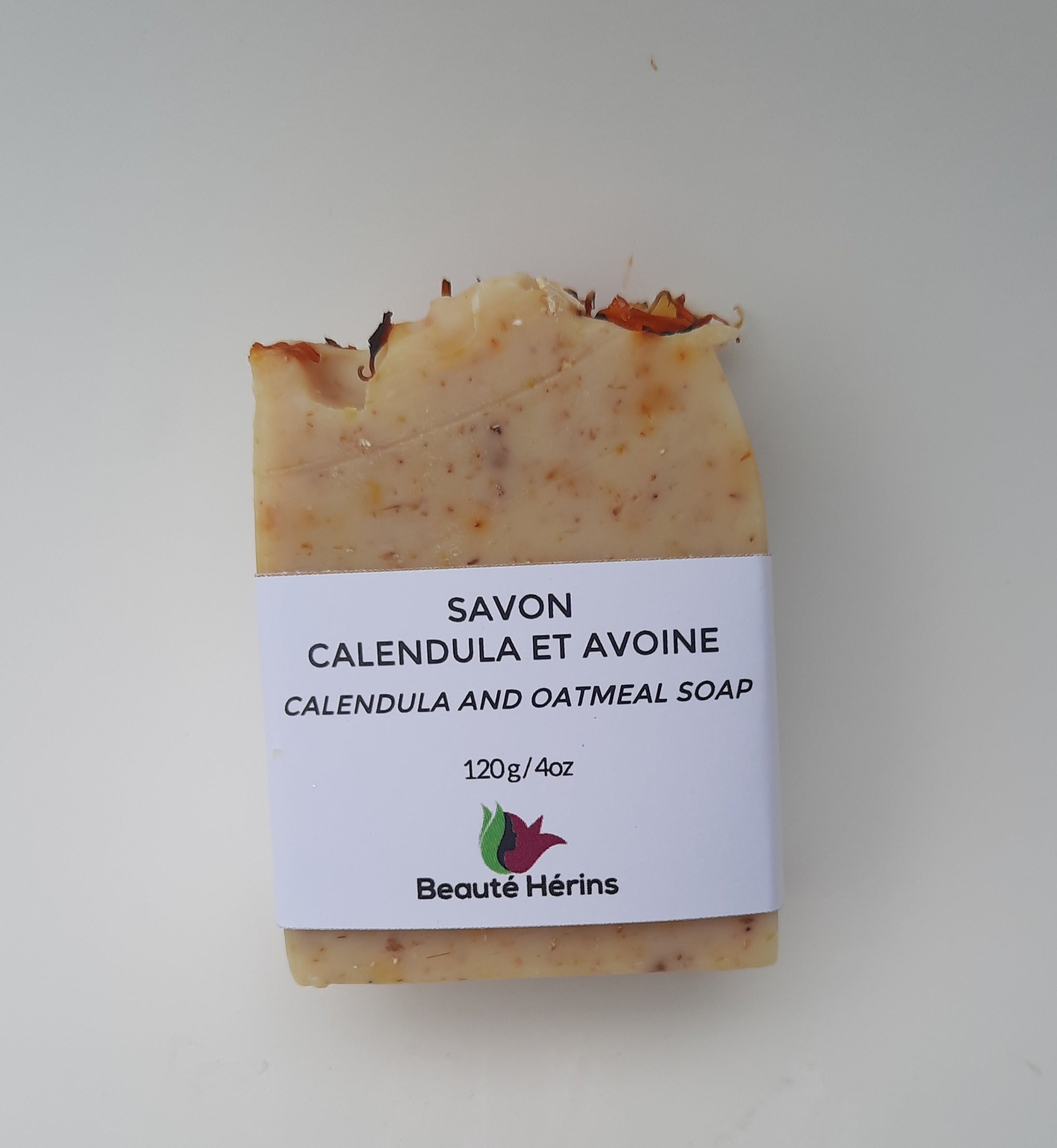 Calendula and oatmeal soap - Unscented - 120g