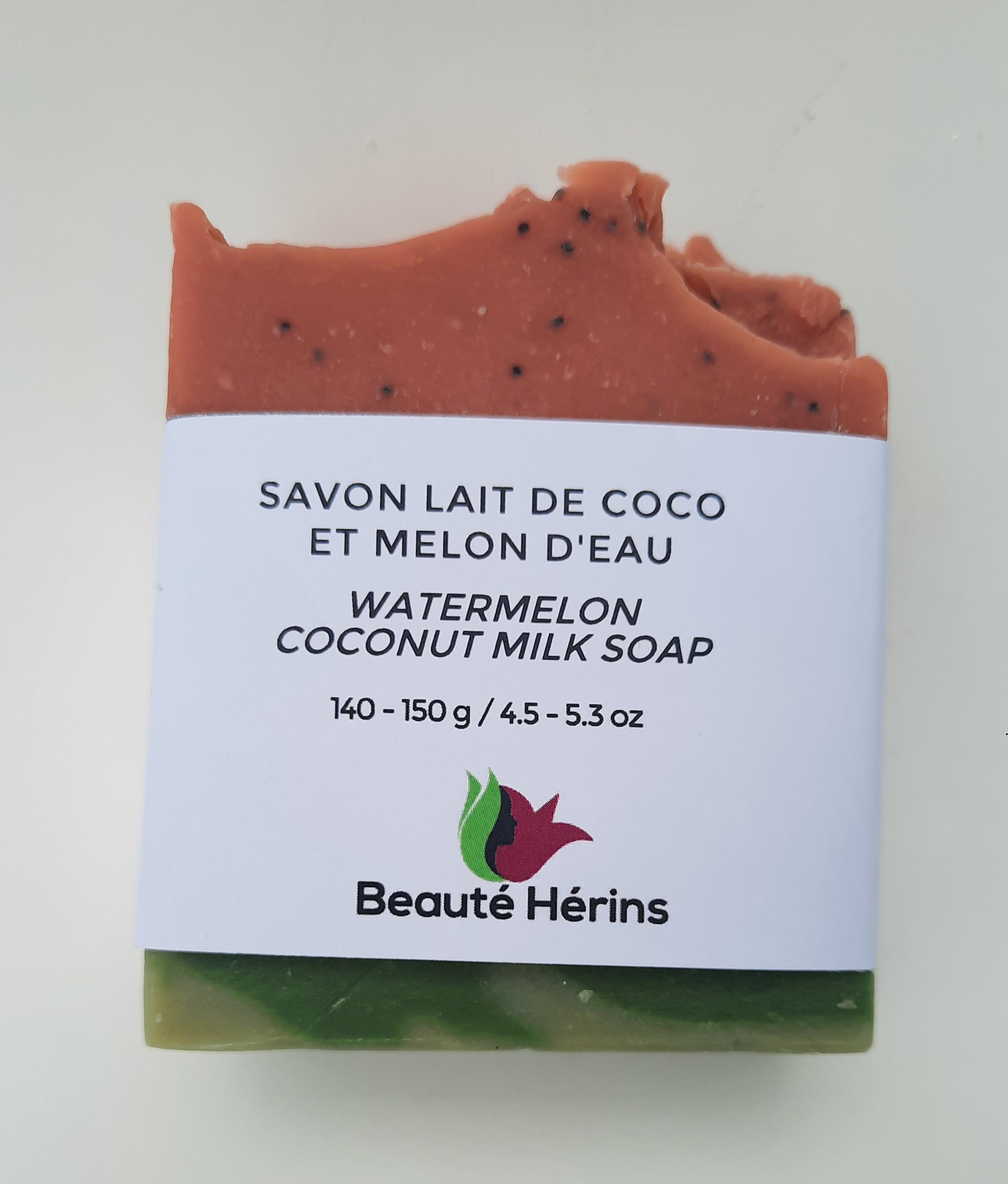 Coconut milk and watermelon soap - 140-150g